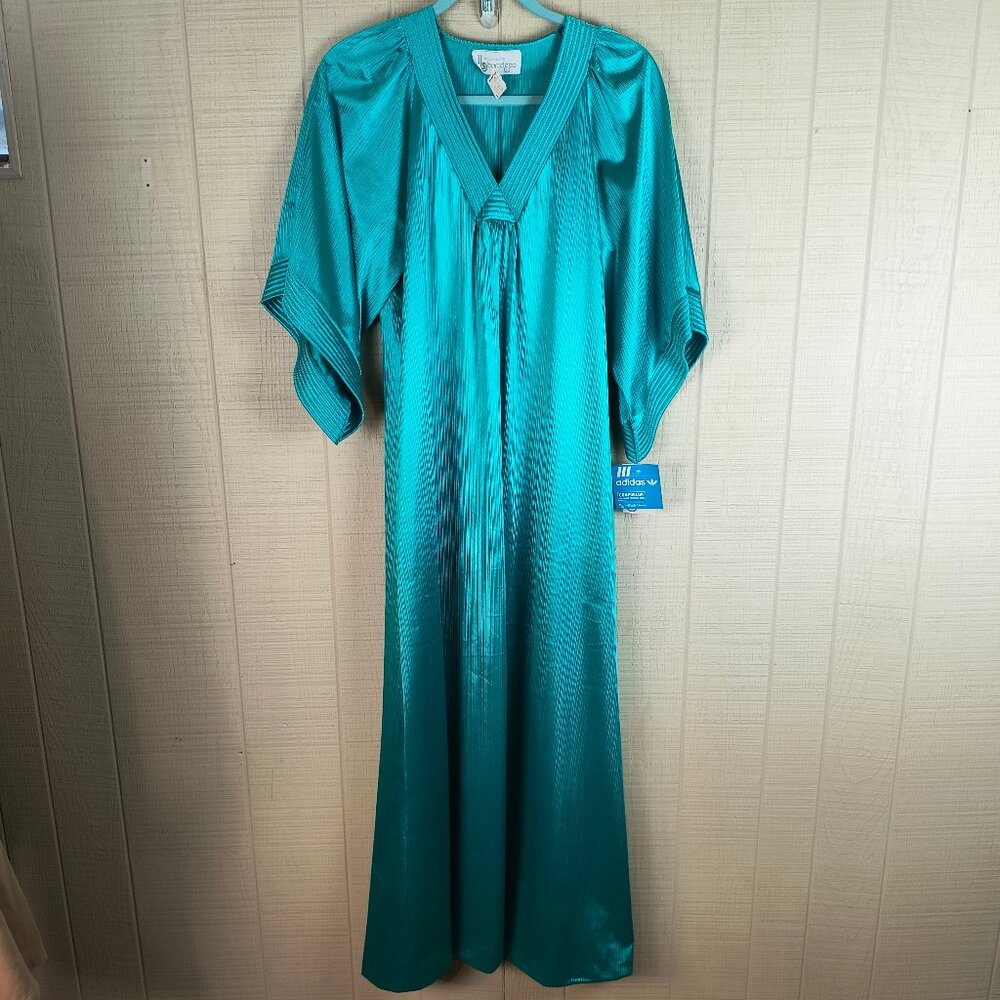 VTG NOS Barad & Co Caftan Dress Lounge Kaftan Nightgown Adidas Comforlon